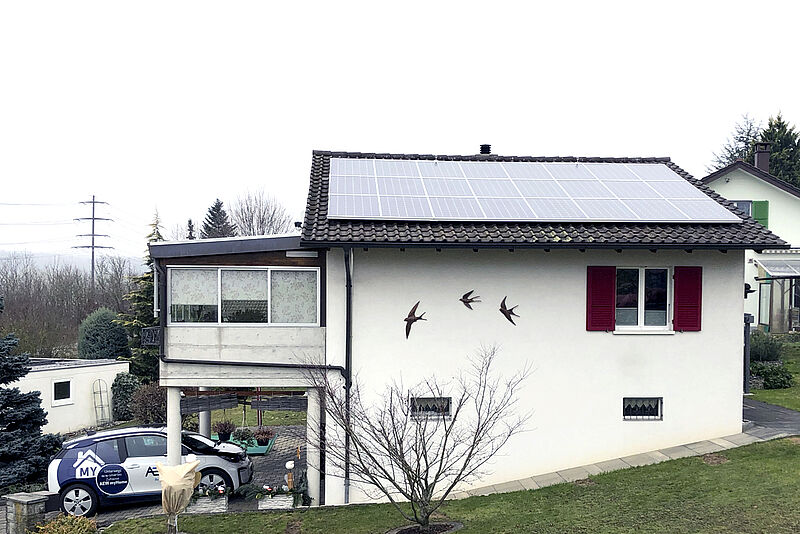 Einfamilienhaus Frick mit Photovoltaikanlage